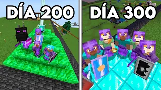 SOBREVIVÍ 300 DÍAS con SUSCRIPTORES en Minecraft