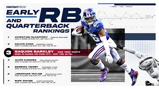 Early Top 12 Running Back + Quarterback Rankings (2021 Fantasy Football)