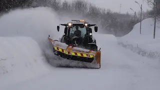 😍VALTRA SNOW REMOVAL😍 Northern Norway | SaltvikPlogen | Tokvam