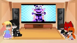 Past Aftons react to (SFM) FNAF SONG "Lots of Fun"