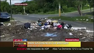 Denuncian cúmulo de basura en avenida Iberoamericana, SDE