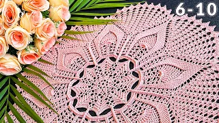 Crochet doily, Leila, 6-10