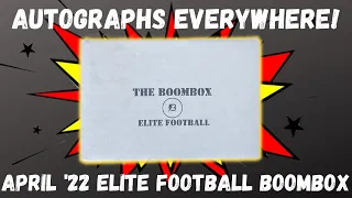 THE AUTOGRAPHS KEEP COMING! / April 2022 Elite Football Boombox Opening
