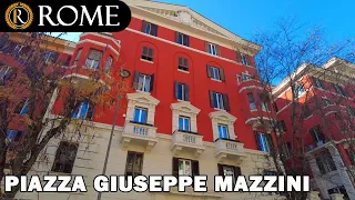 Rome guided tour ➧ Piazza Mazzini - Vittoria/Prati district [4K Ultra HD]