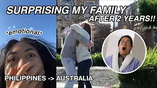 SURPRISING MY FAMILY & FRIENDS AFTER 2 YEARS IN THE PHILIPPINES! *emotional*