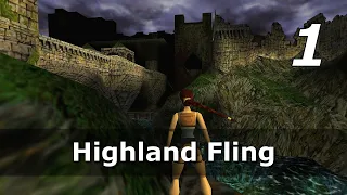 Tomb Raider 3 Gold - The Lost Artifact Walkthrough [No Meds] Level 1 | Highland Fling