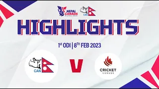 Nepal vs Canada | Nepal Canada Bilateral Series | Match Highlights