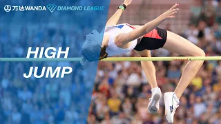 Yaroslava Mahuchikh beats Mariya Lasitskene in the women's high jump - Wanda Diamond League 2021