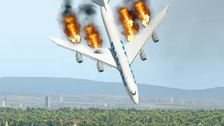 B747 Disaster Right After Take Off | XP11