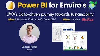 #31 PowerBI4Enviro's - UWA’s data-driven journey towards sustainability