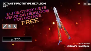 Crafting the Whole Hunt Event to get Octane New heirloom Recolor in Apex legends