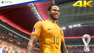 FIFA 23 - Netherlands vs. USA | FIFA World Cup 2022 Round Of 16 Match | PS5™ [4K 60FPS]