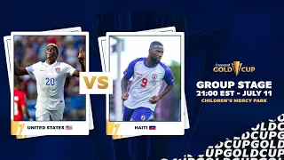2021 Gold Cup | United States vs Haiti