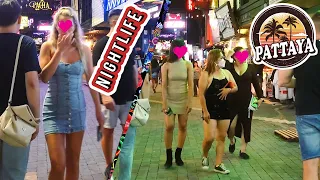 Pattaya Walking Street Nightlife Scenes - Beginning of August 2022 (4K)