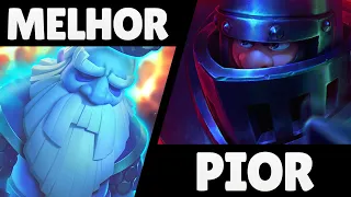 MELHORES E PIORES CARTAS LENDÁRIAS NO CLASH ROYALE! TEMPORADA 37