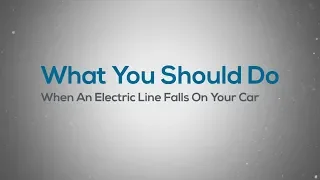 What you should do when an electric line falls on your car!