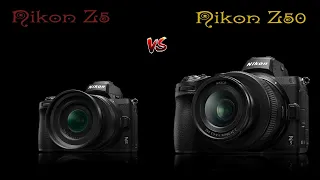 Nikon Z5 vs Nikon Z50 Небольшое сравнение этих двух камер.