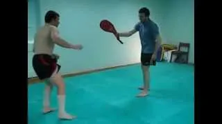 техника ударов ногами  отработка координации