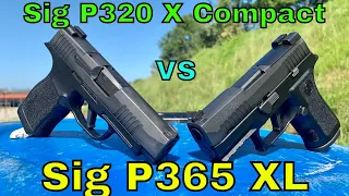 Sig P365XL vs P320 X Compact:  Skinny or Stout?