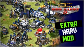 Red Alert 2 | Extra Hard Mod | ONE MISTAKE = DEATH | 1 vs 7 brutal ai