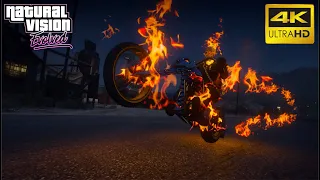 GTA 5 - Ultimate Ghost Rider Mod Ultra Realistic Graphic Gameplay (Natural Vision Evolved) 4K