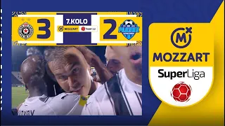 Mozzart Bet Super liga 2023/24 - 7.Kolo: PARTIZAN – RADNIK 3:2 (0:2)