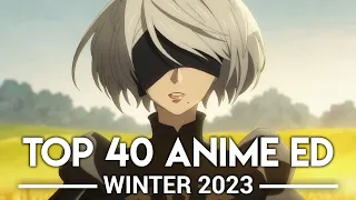 My Top 40 Anime Endings - Winter 2023