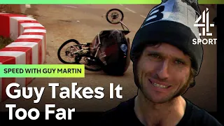 HUGE Crash As Guy Martin Attempts Gravity Race Record | Speed With Guy Martin