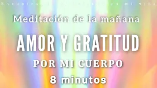 Meditación de la mañana AMOR y GRATITUD 🙏🏼☀️💜 - 8 minutos MINDFULNESS