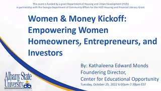 Women and Money Series Kickoff