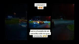 así suena el motor de Lamborghini 😁😁