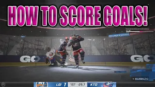 NHL 24 HOW TO SCORE GOALS!