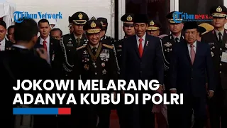 Pidato Jokowi di Perayaan HUT Bhayangkara ke-77: Melarang Adanya Kubu di POLRI Hingga Perbaikan SDM