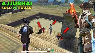 ajju bhai vs 7 pro player 1vs7 duo vs squad in Br ranked match #garenafreefire #gaming #gamer #ff