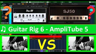 ♫ Guitar Rig 6 VS AmpliTube 5 / Peavey 5150 // Van51 ♫ SJ50 // Comparison Plugen 2020 / No Talking ♫