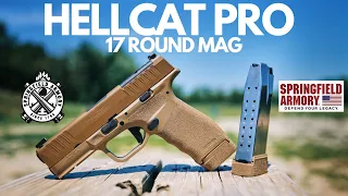 Springfield Armory Hellcat Pro 17 Round Mag Review and First Shots - The Best New EDC