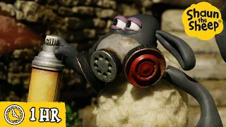 Shaun the Sheep 🐑 The Graffiti Artist 🎨 Full Episodes Compilation [1 hour]