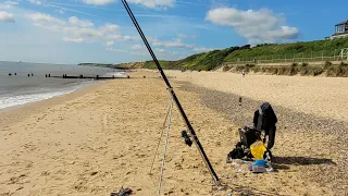 Norfolk Beach Fishing , surprise catch!!