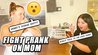A GIRL IS ON HER WAY TO FIGHT ME PRANK ON MY MOM!