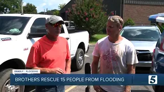 Brothers rescue 15 people from Waverly flooding