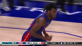 James Wiseman Dunk Over Nick Richards / Hornets vs. Pistons / March 11, 2024 #nba