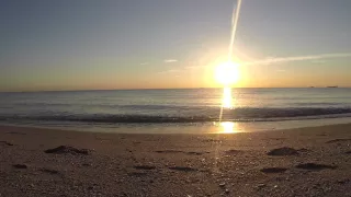 Sunrise on the Beach , Ocean Waves Sound