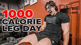 Burning 1,000 Calories on Leg Day | Gym Workout with Sadik Hadzovic