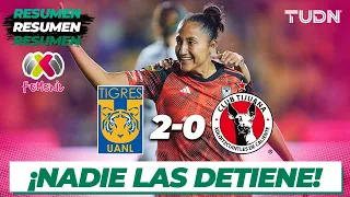 Resumen y goles | Tigres 2-0 Tijuana | Liga Mx Femenil - CL2024 J4 | TUDN