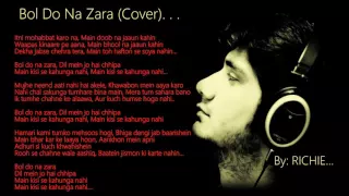 Bol Do Na Zara | Lyrical Cover | Movie - Azhar