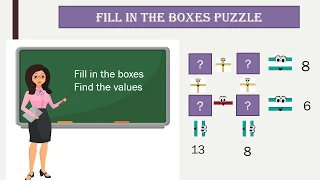 Fill in the boxes puzzle | Easy solution to maths puzzle