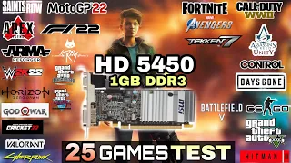 HD 5450(1GB) In Late 2022 | Test In 25 Games | AMD HD 5450 In 2022 !