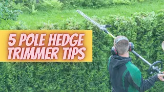 5 Pole Hedge Trimmer Tips in Lawn Business #youtubeshorts