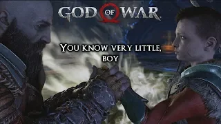 God of War Ps4 Kratos quotes to Atreus - From Boi to a Warrior
