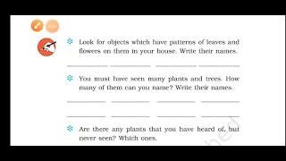 Class lll, Subjec EVS, Chapter  2, The Plant Fairy, Page no.17